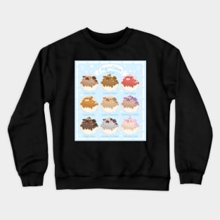 Pug Cake Menu Crewneck Sweatshirt